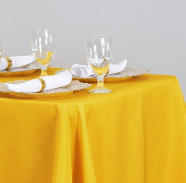 Linen Gold Poppy Square 52"