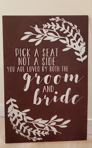 Sign, Pick A Seat Not A Side...