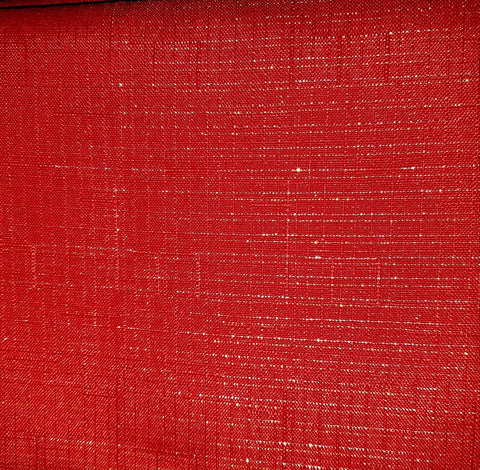 Linen Red Lustre Metallic Rectangle 60" x 104"