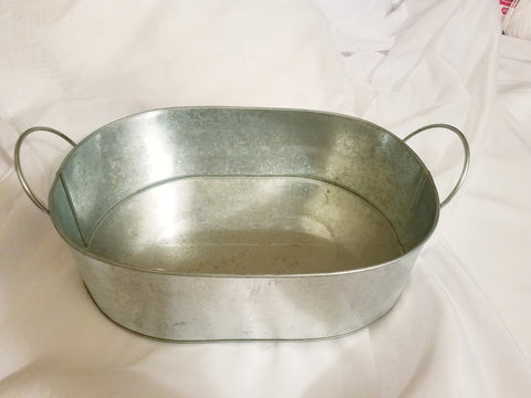 Catering Galvanized oval tray