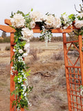 Floral, Silks With Greenery Arbor Decor