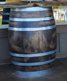 Bar, Estate Barrels Spanish Oak with Live Edge Slab