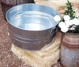 Beverage Galvanized Ice Tubs Round