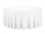 Linen White Round 90", 108" or 120"