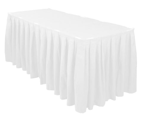 Linen White Table Skirting