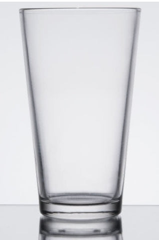 Glassware, pint beverage 16 oz.