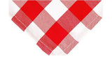 Linen Red White Checkered Rectangle 60" x 120"