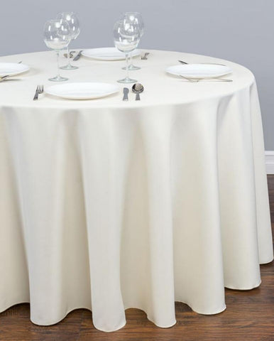 Linen Ivory Round 120"